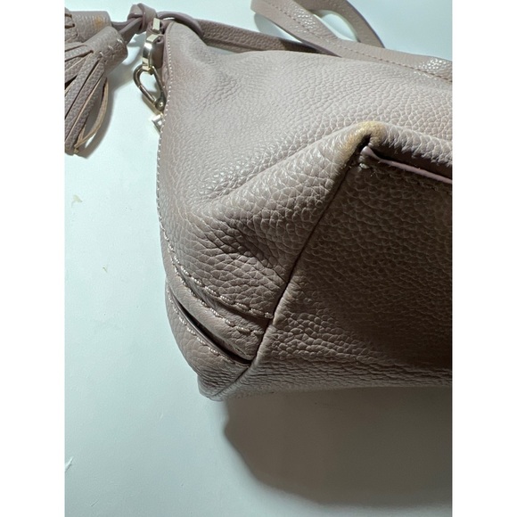 Taupe Leather Shoulder Bag - Picture 6 of 10